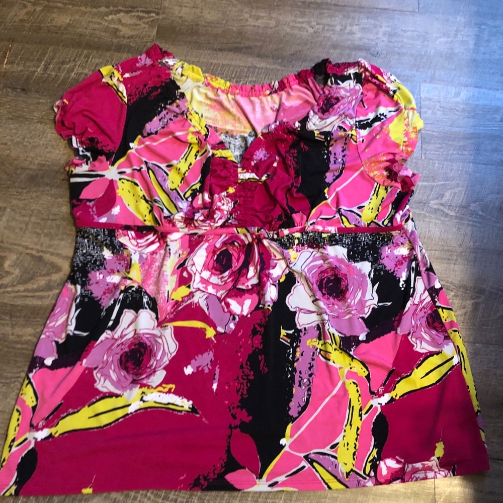 Lane Bryant lightweight summer stretch top.